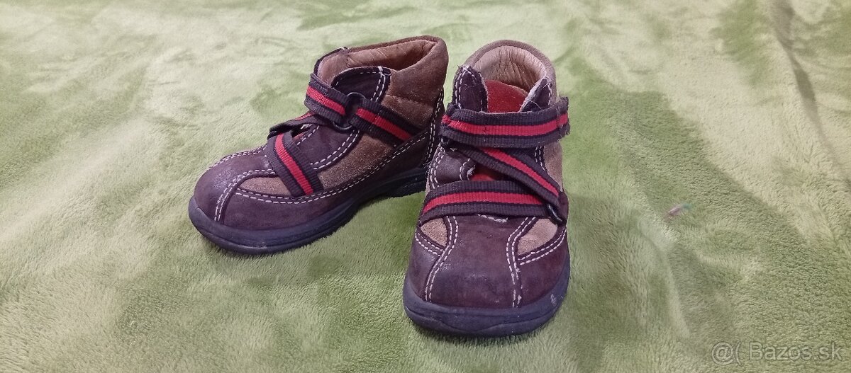 Kožené prechodné topánky v.22 - 4