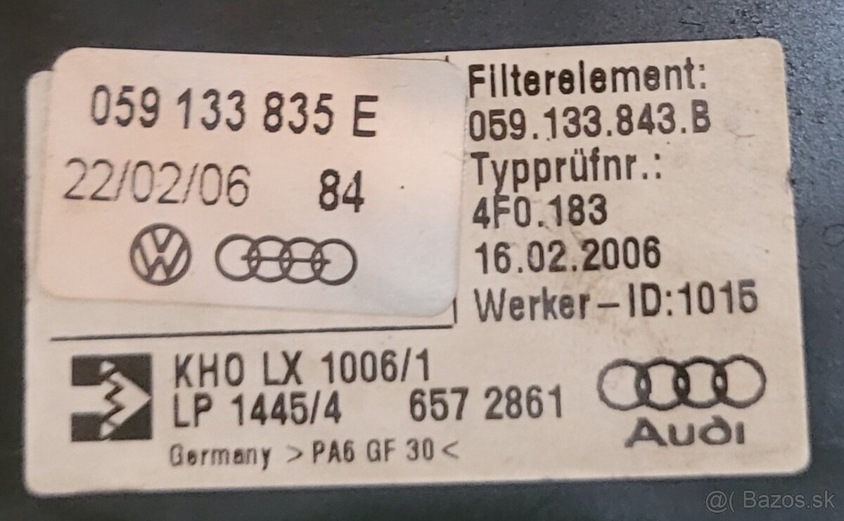 Airbox audi a6 c6 3.0 tdi - 4