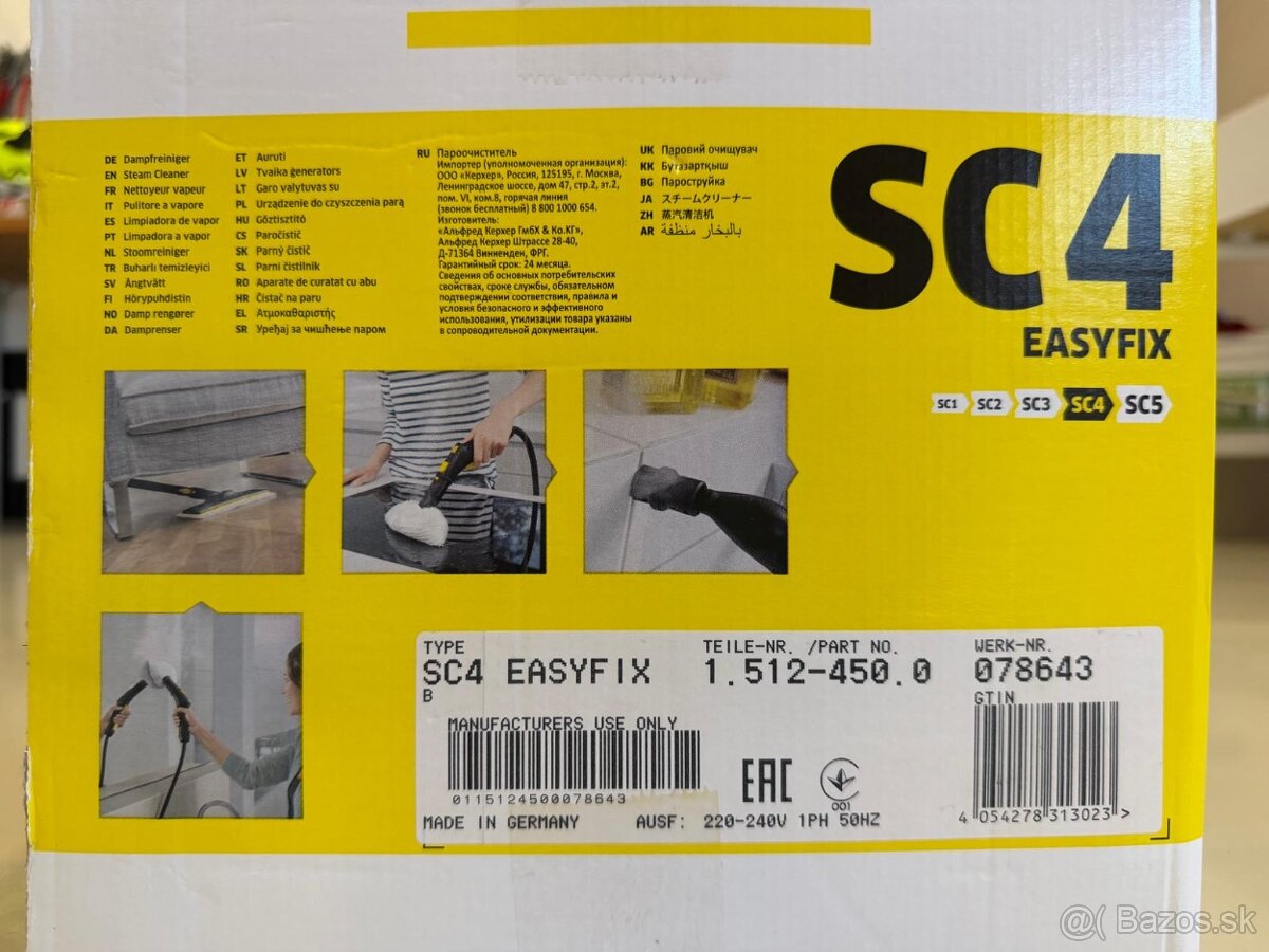 Parný čistič Karcher SC4 - 4