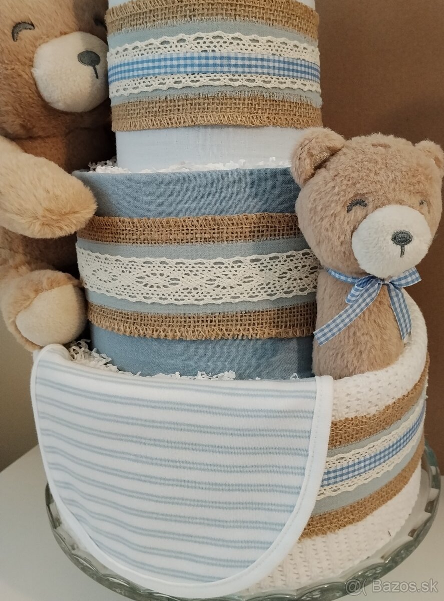 Plienková torta pre chlapčeka Mackov sen - 4