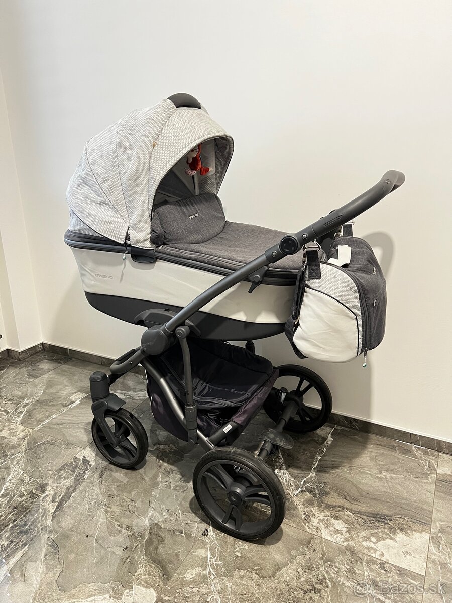 Kočík Bebetto bresso grey 22 + vajičko Bobostello Mars - 4