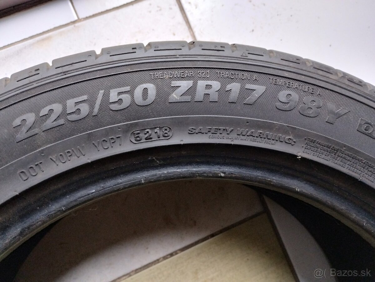 Letné pneumatiky 225/50 ZR17 - 4