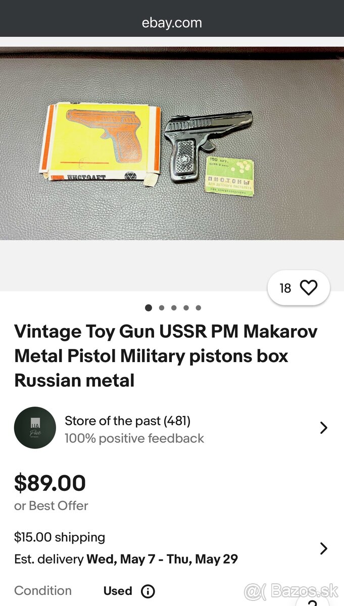 Stará USSR hračka na kapsle. - 4
