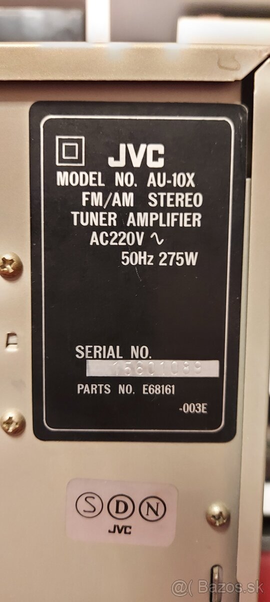 Predám vintage receiver JVC AU-10X - 4