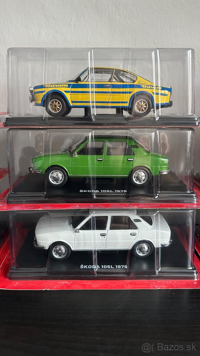 Modely osobné automobily Škoda, Tatra 1/24 - 4