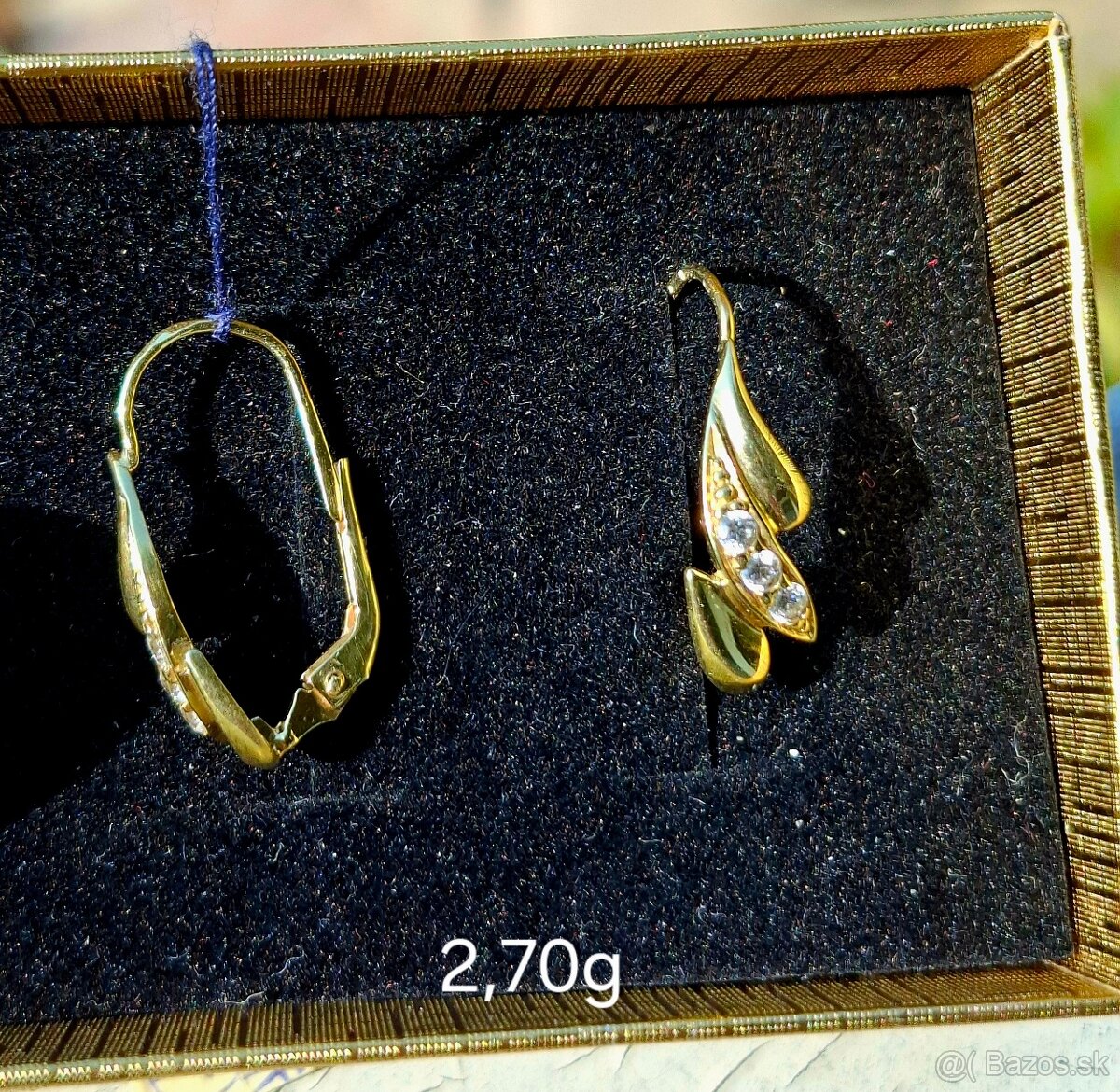 Zlate nausnice list - 4