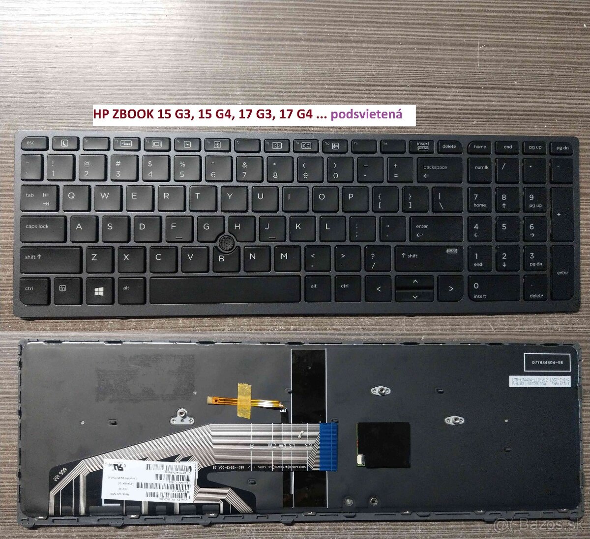 Klavesnice HP Zbook 15 G5 G6 17 G3 G4/HP 4530S 4535S 4730 SK - 4