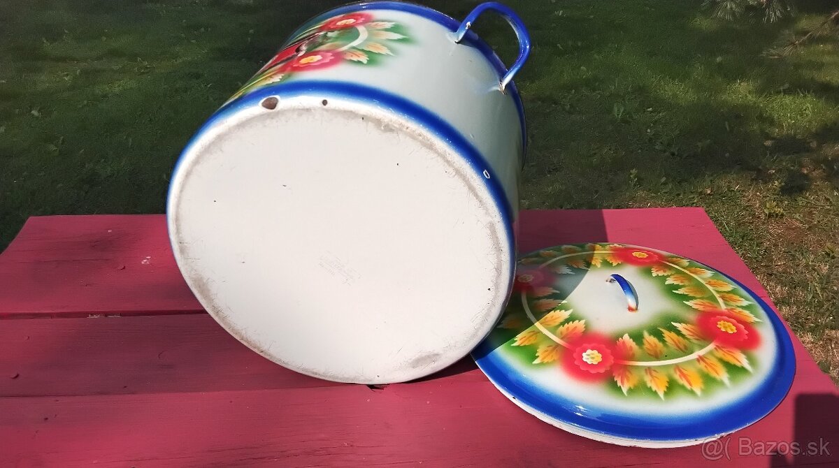 Veľké smaltované hrniec... - 4