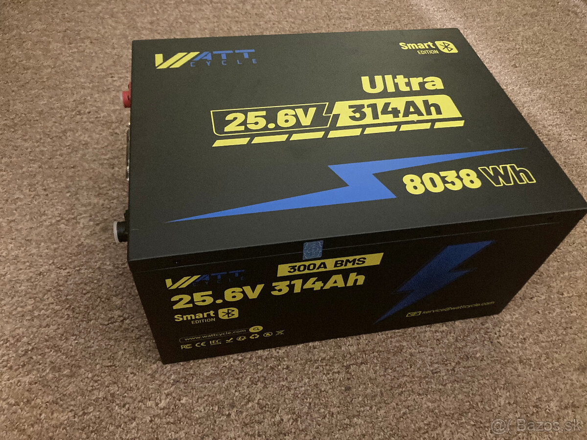 Nová LiFePo4 24v batéria Wattcycle (25.6v 314 Ah) - 4