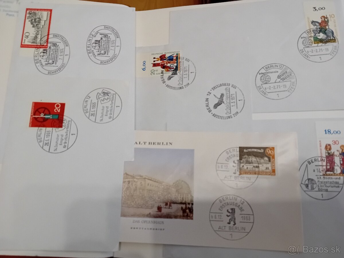 Známky FDC obalky Bundespost Berlín - 4