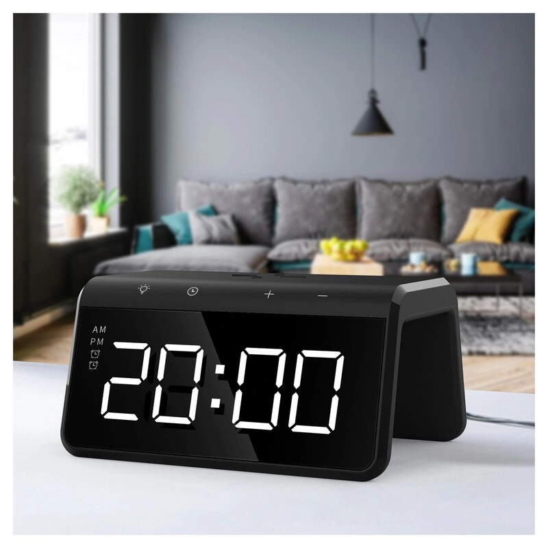 Digitálny budík s bezdrôtovým nabíjaním Sencor - 4