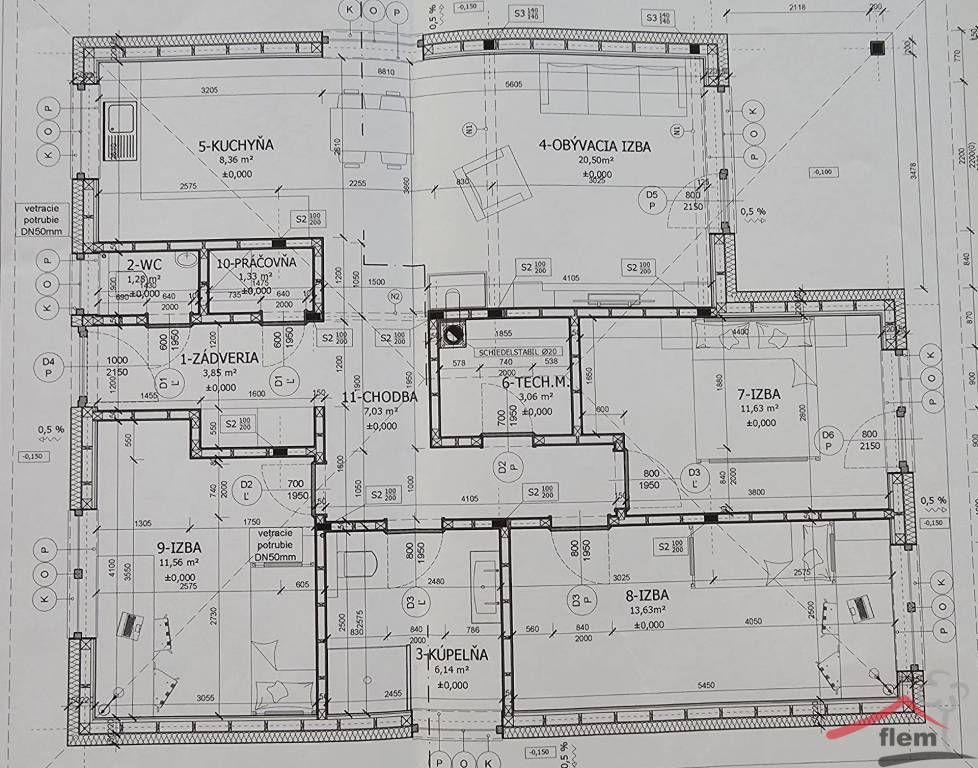 4-izbový dom na predaj, Trávnica, pozemok 568 m2 - 4