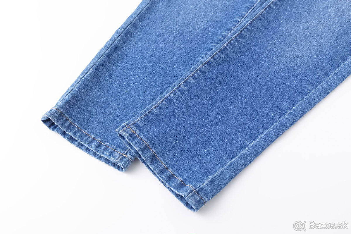 Detské džínsové nohavice s elastickým pásom – nové - 4