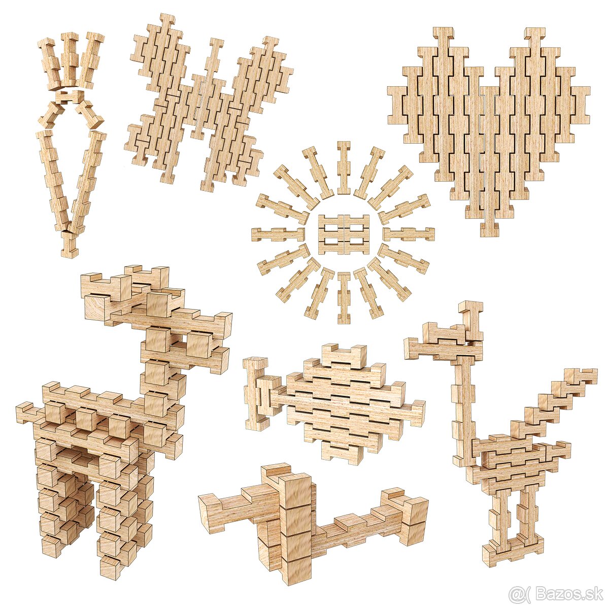 Drevená stavebnica Fantázia 240 – úplne nová, nerozbalená - 4