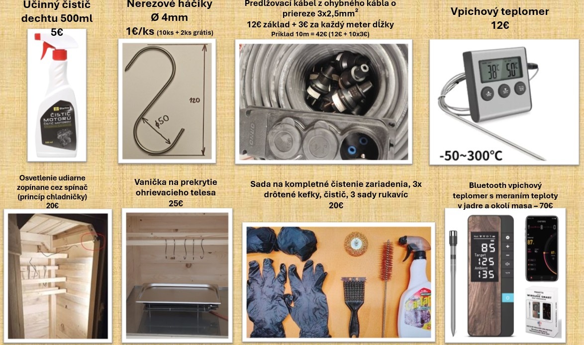 Set na udenie - nerezový vyvíjač dymu + ohrev - 4