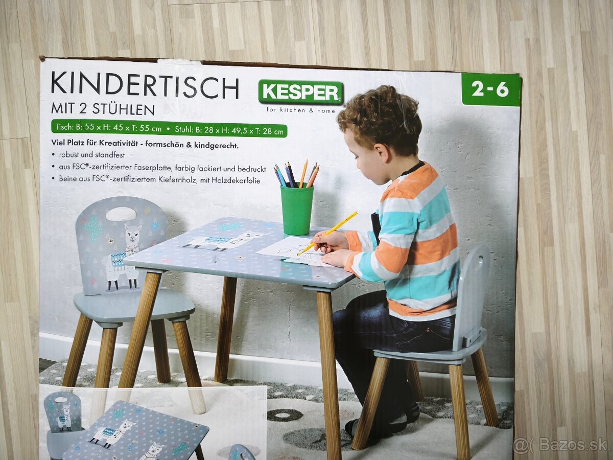 Detský stolík so stoličkami Kesper - 4