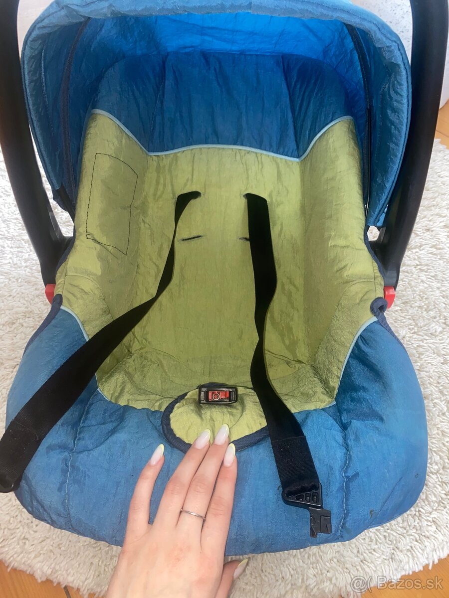 Autosedačka / vajíčko Coneco – modro-zelená - 4