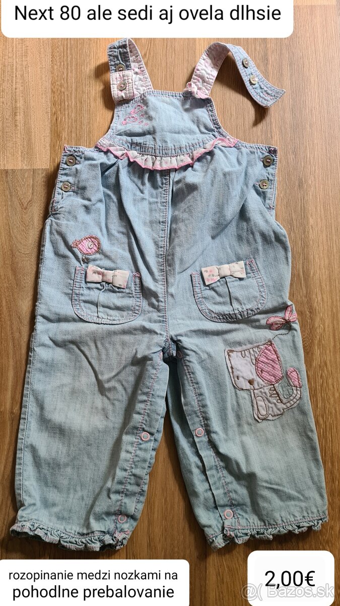 Dievcenske nohvice/leginy vel. 80 - 4