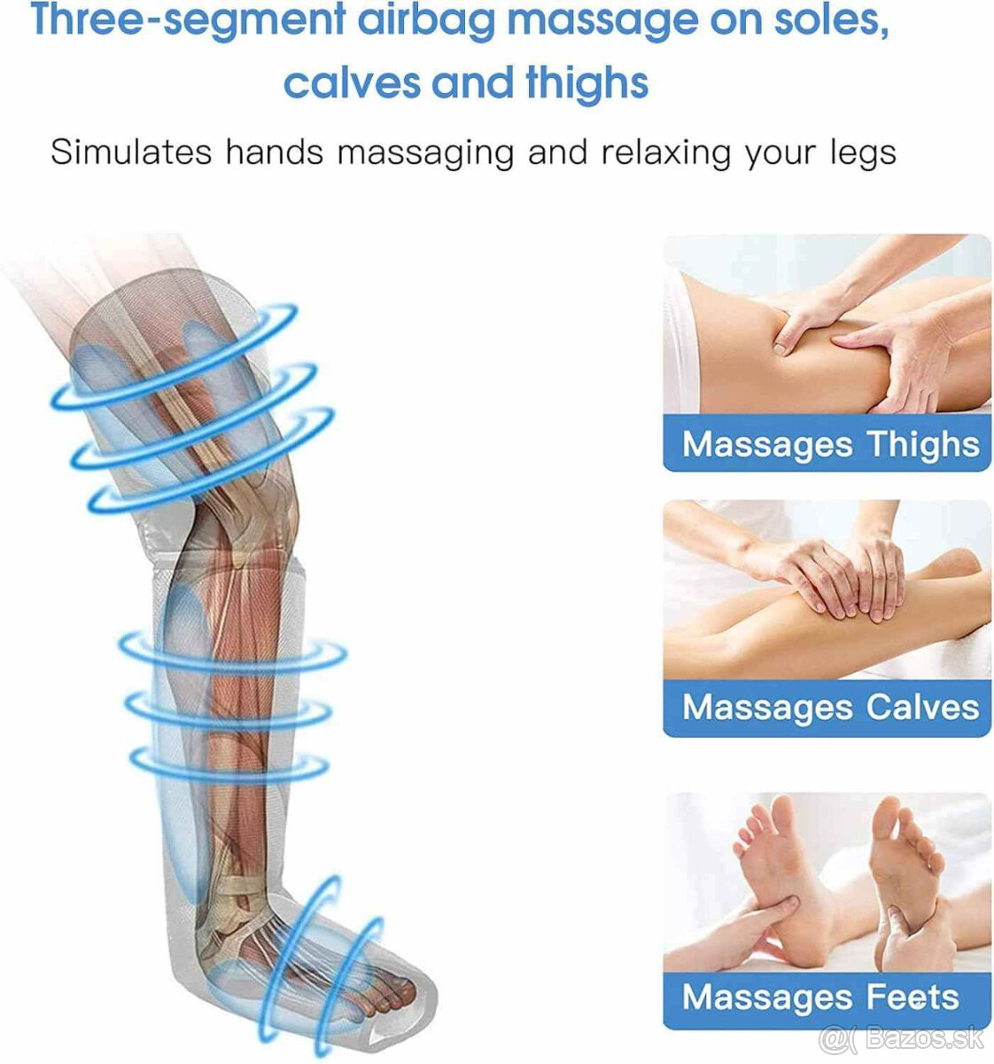Masážny vzduchový prístroj na nohy AirfloWell - 4