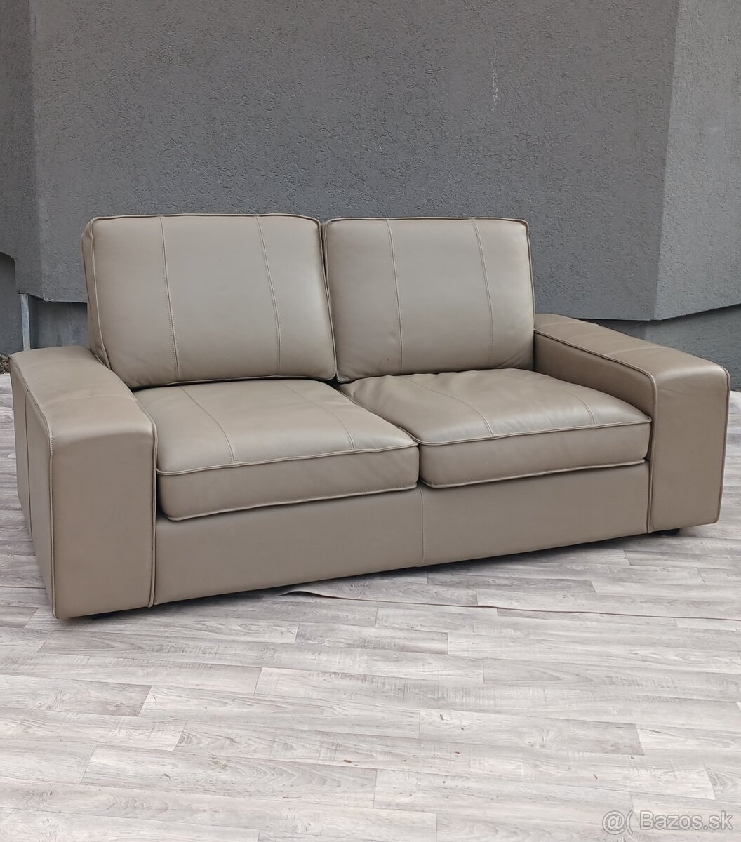 Dvojsedačka kožená cappuccino. - 4