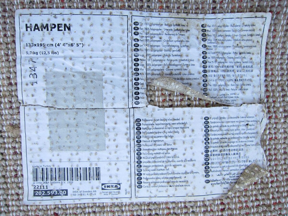 Koberec IKEA Hampen 195x133 cm - 4