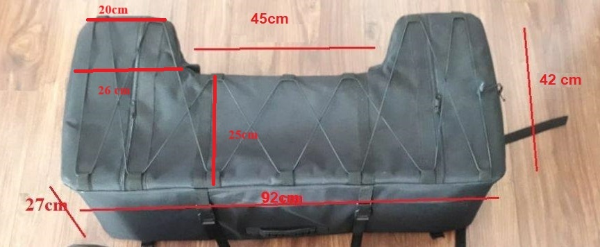 kufor, box na štvorkolku - čierna