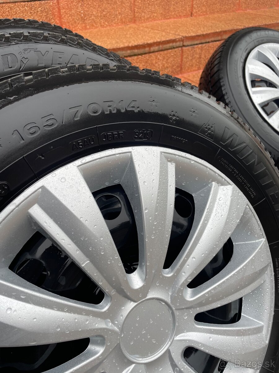 Predám sadu 165/70R14+ocel.disk UP,Citigo,Mii - 4