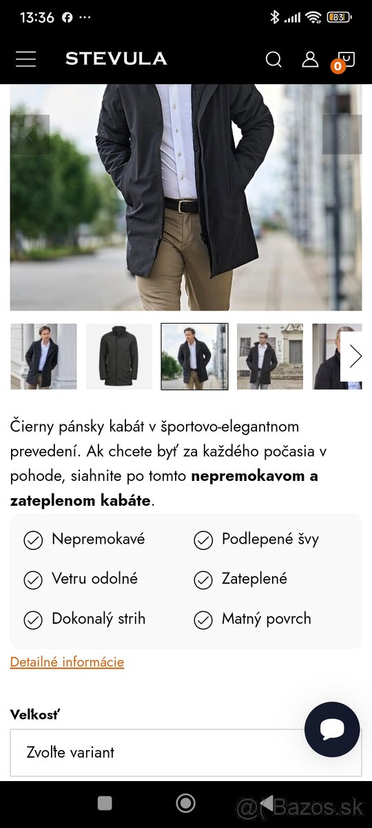 Nový pánsky nepremokavý kabát TEE JAYS -veľ. S - 4