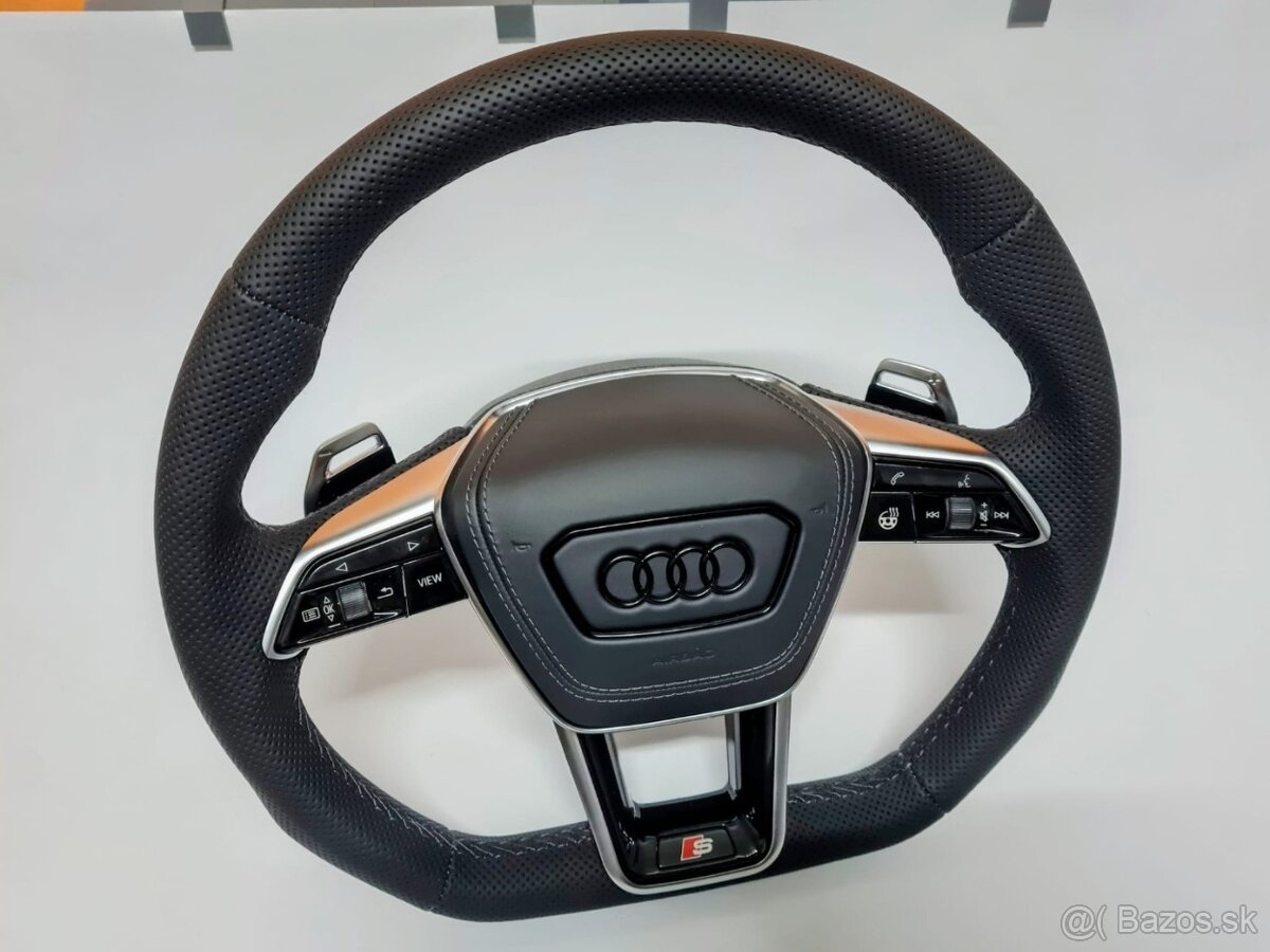 SPORTOVY VYHREVANY AUDI VOLANT MULTIFUNKCIA F1 PADLA AIRBAG - 4