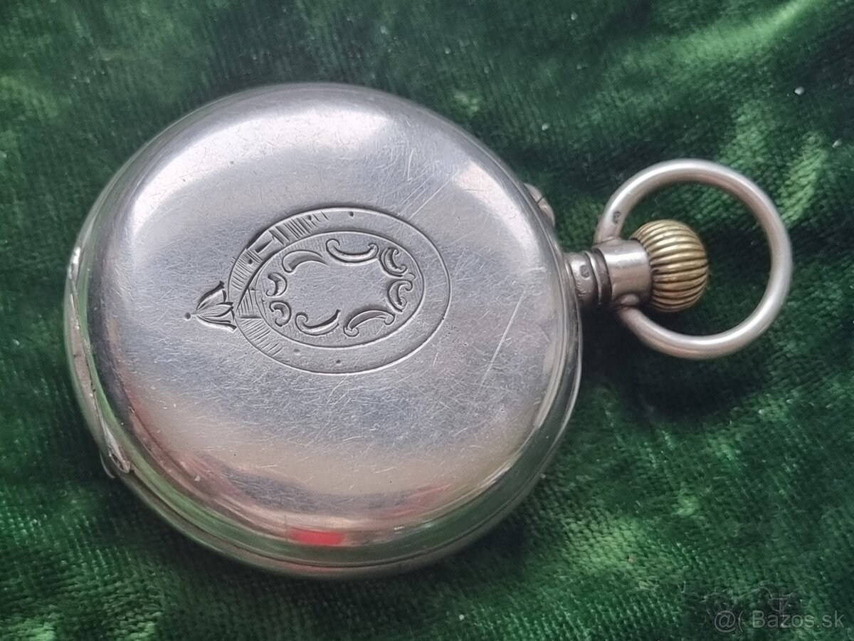 Strieborné, vreckové hodinky. - 4