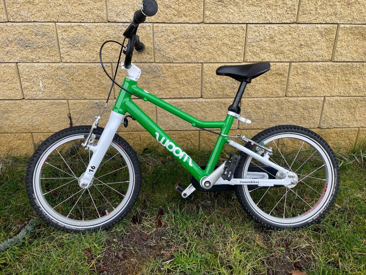 Woom 3 detský bicykel v zelenej farbe - 4