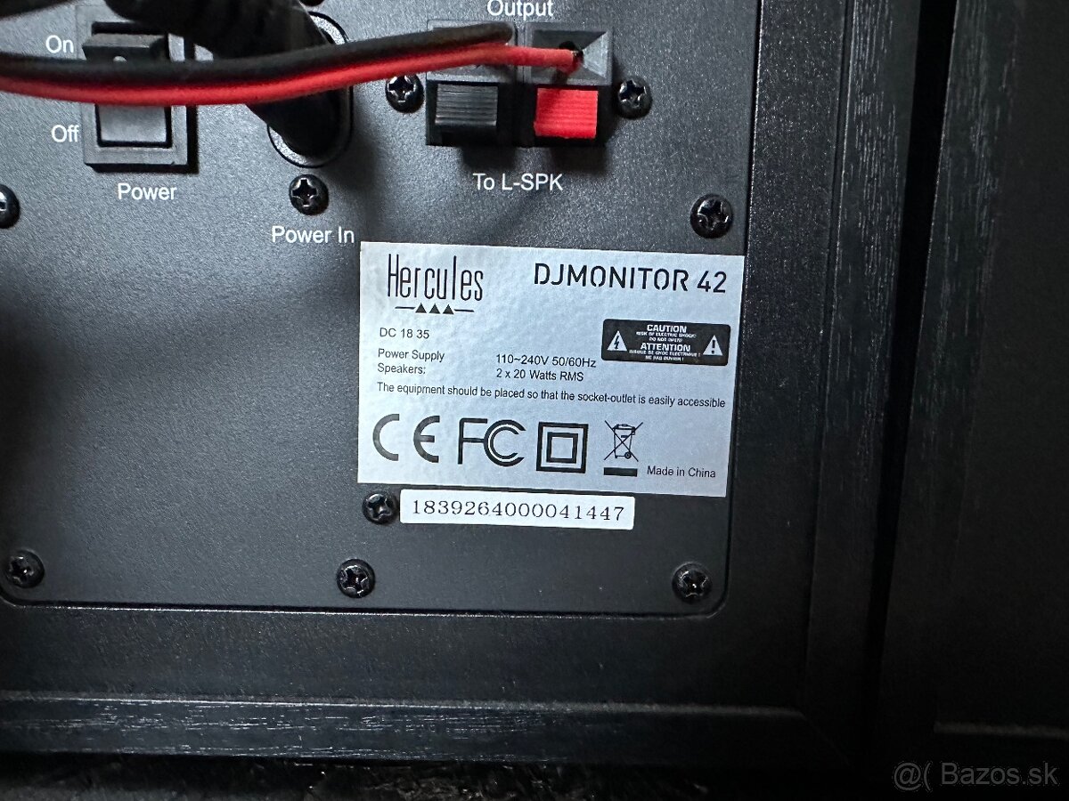 Hercules DJMonitor 42 – aktívne štúdiové/DJ monitory (2 ks) - 4
