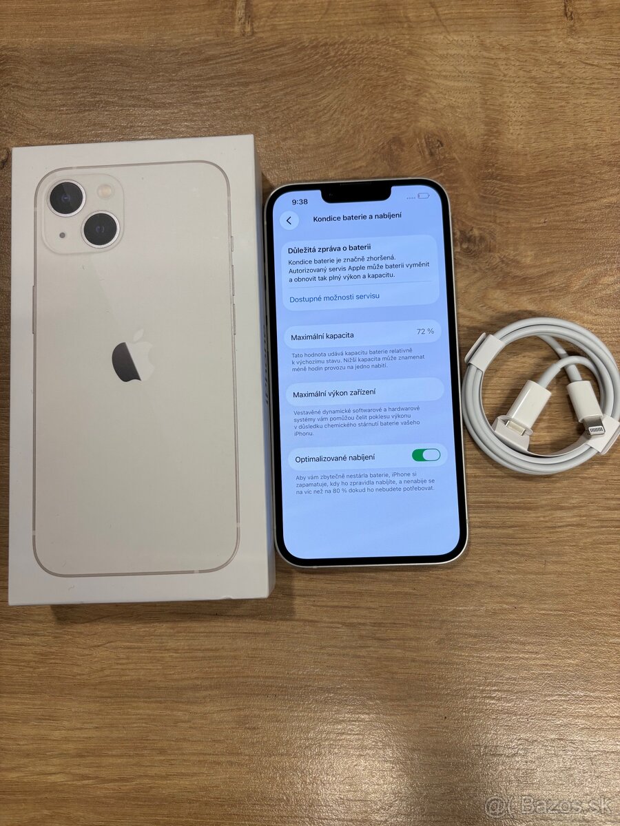 Predám iPhone 13 Biely , 128GB - 4