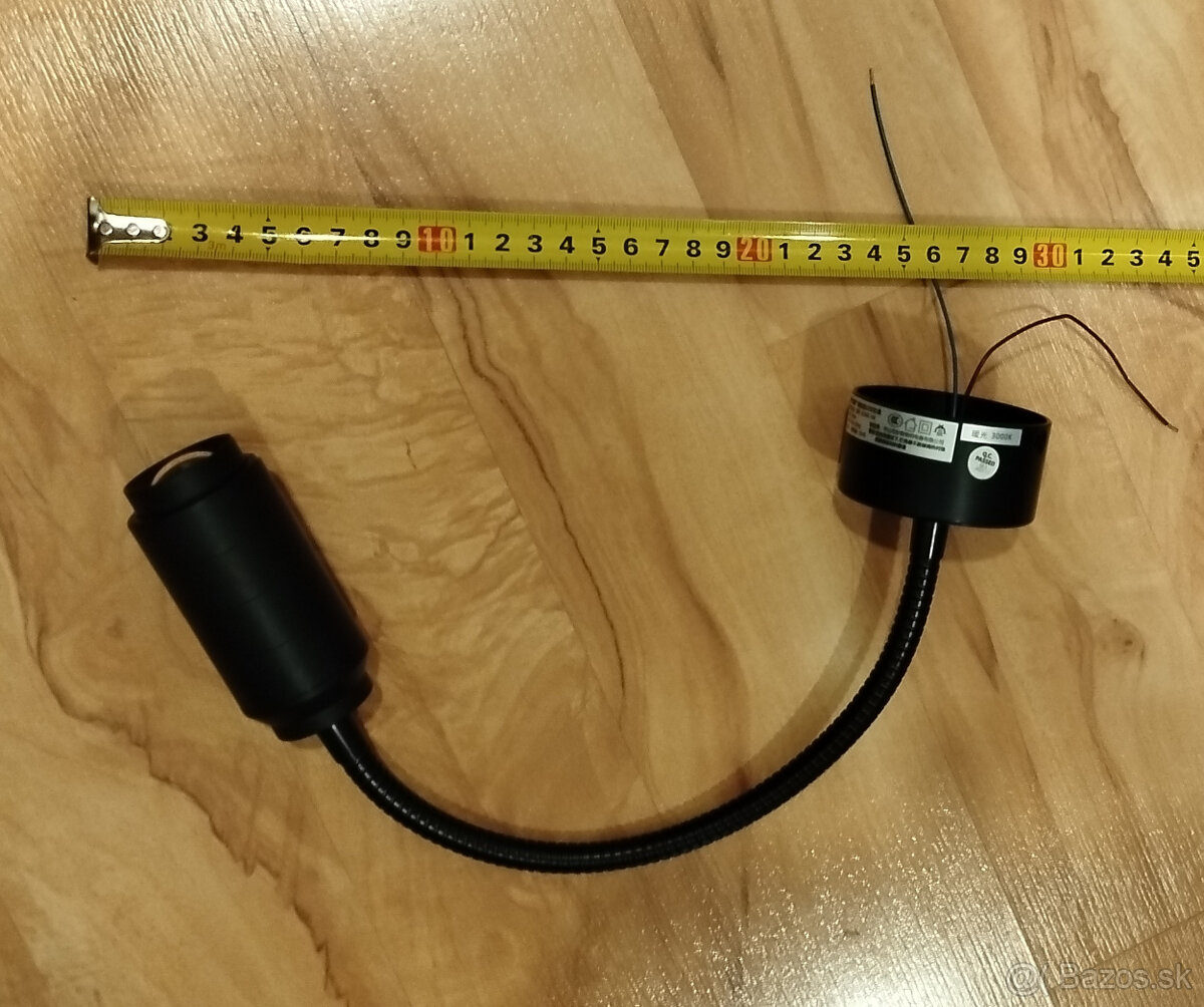 Predám bodové 3W LED svietidlo na 230V s husím krkom - 4