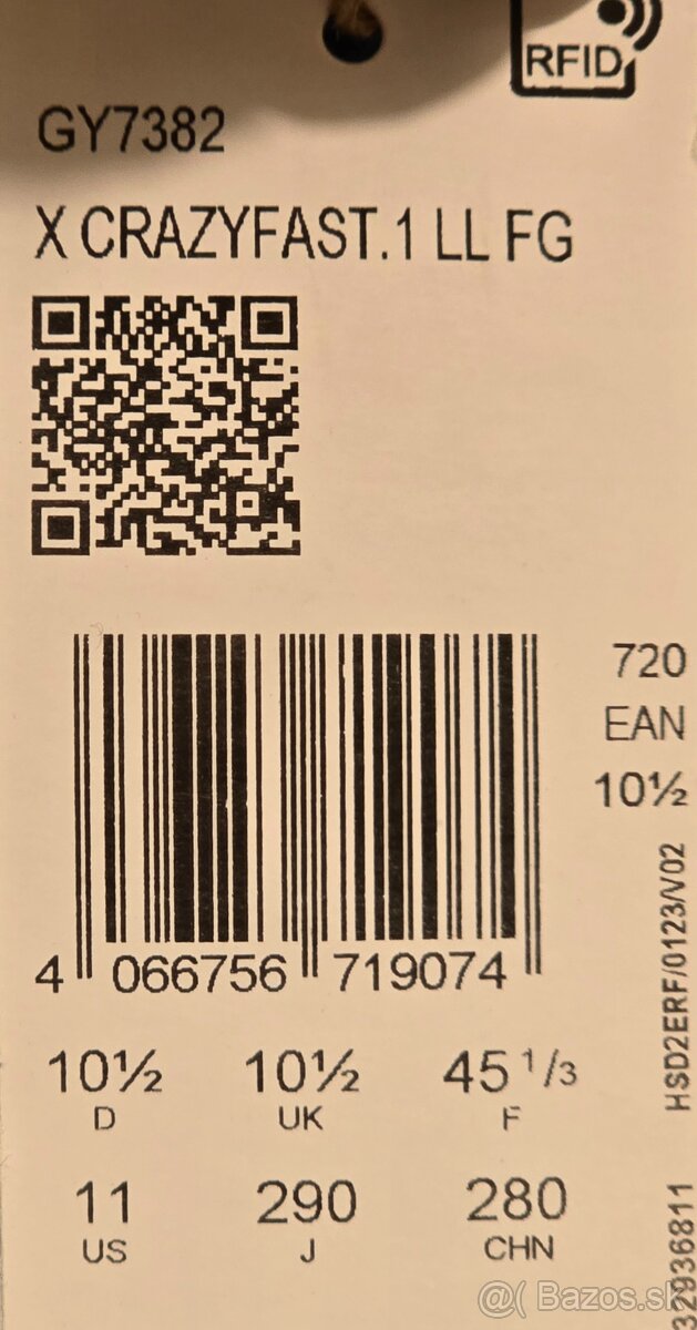 Adidas X CRAZYFAST FG 11 | 45 1/3 - 4