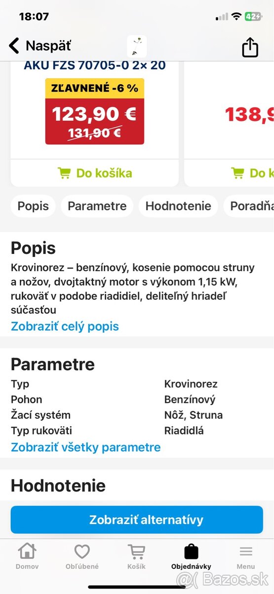 Predam Krovinorez Fieldmann FZS 3020-B - 4