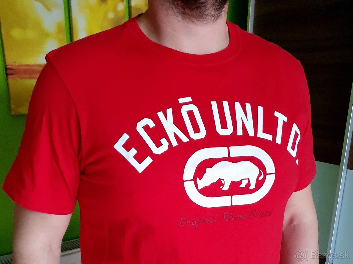 Tričko pánske, zn. Ecko Unlimited - červené - 4