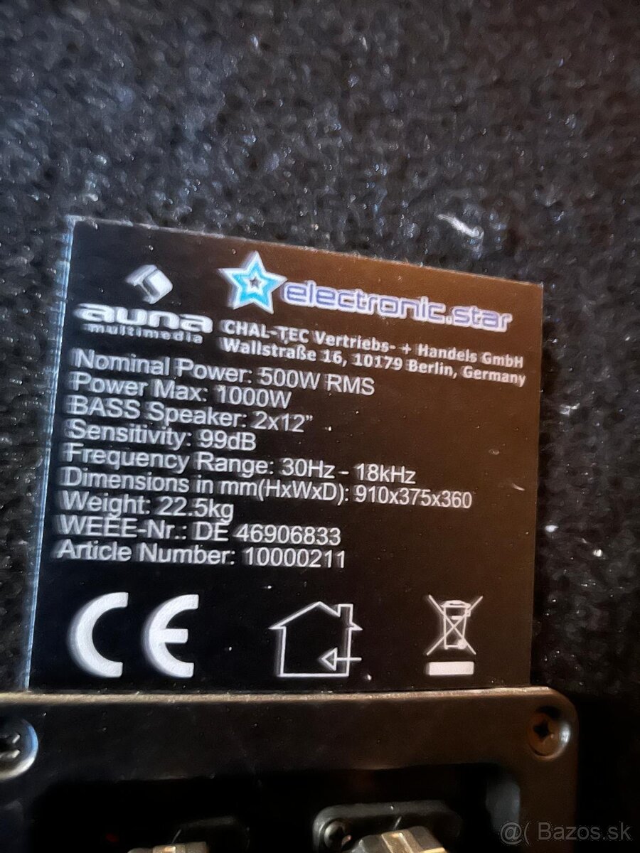 Repro sústava AUNA + zosilovač + mix - 4