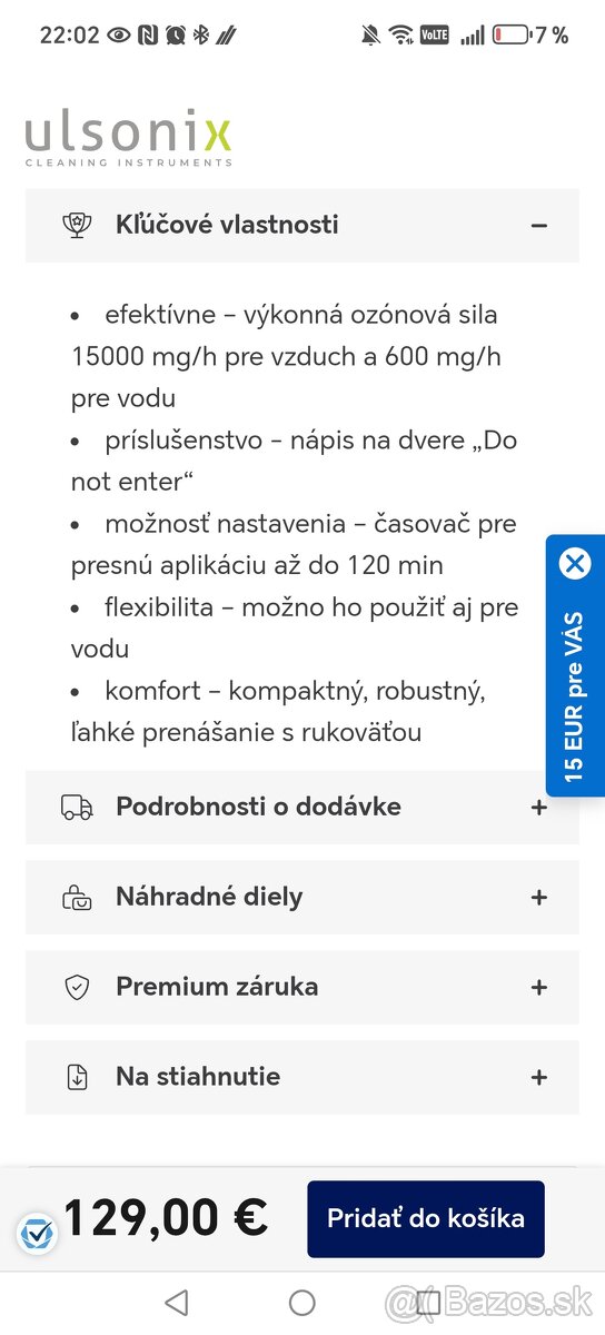 Ozonový generátor s vodovodnou prípojkou - 4