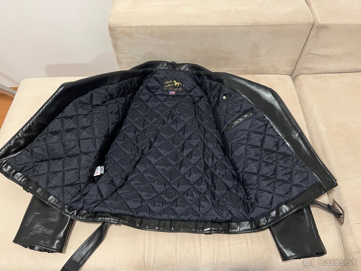 Kožená bunda - Legendary black stallion - 4