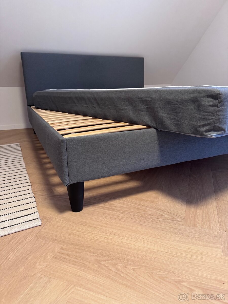 Ikea manželská posteľ s matracom 160x200 - 4