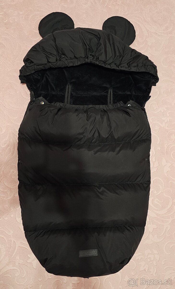 Spací vak (zimný fusak)kočíka, sánky Elmi Ricokids - čierny - 4