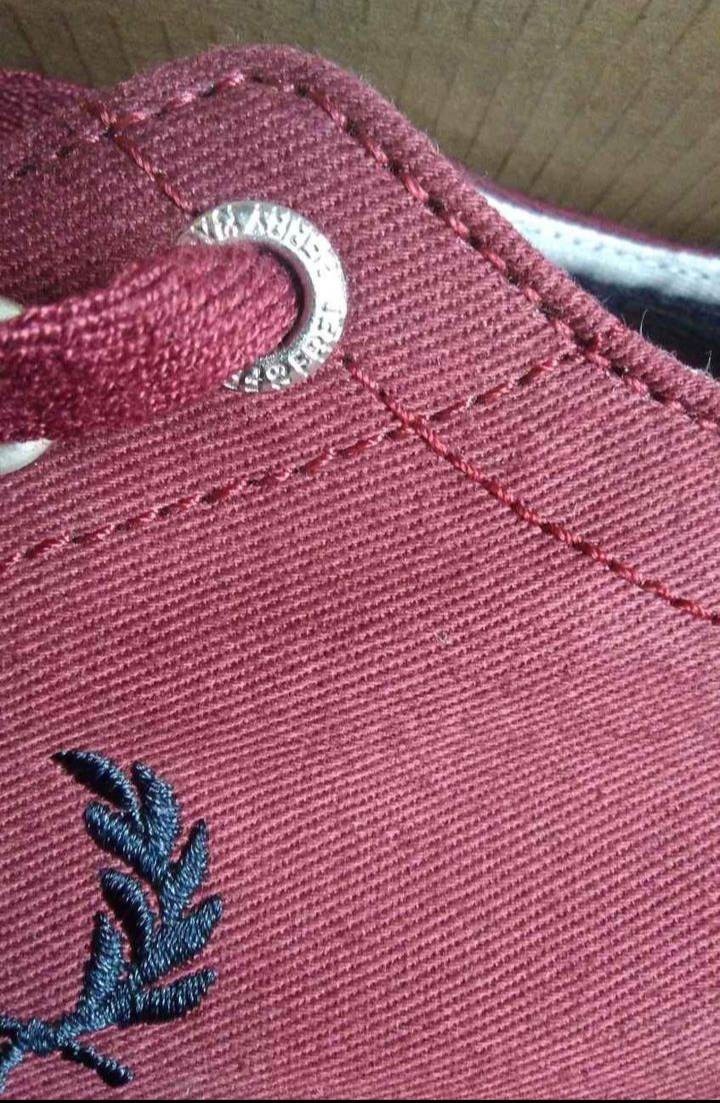 Fred Perry tenisky bordové - 4