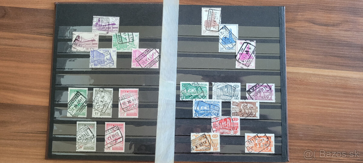 Belgicko a Škandinávia v albume B5 - najmä vlakové známky - 4