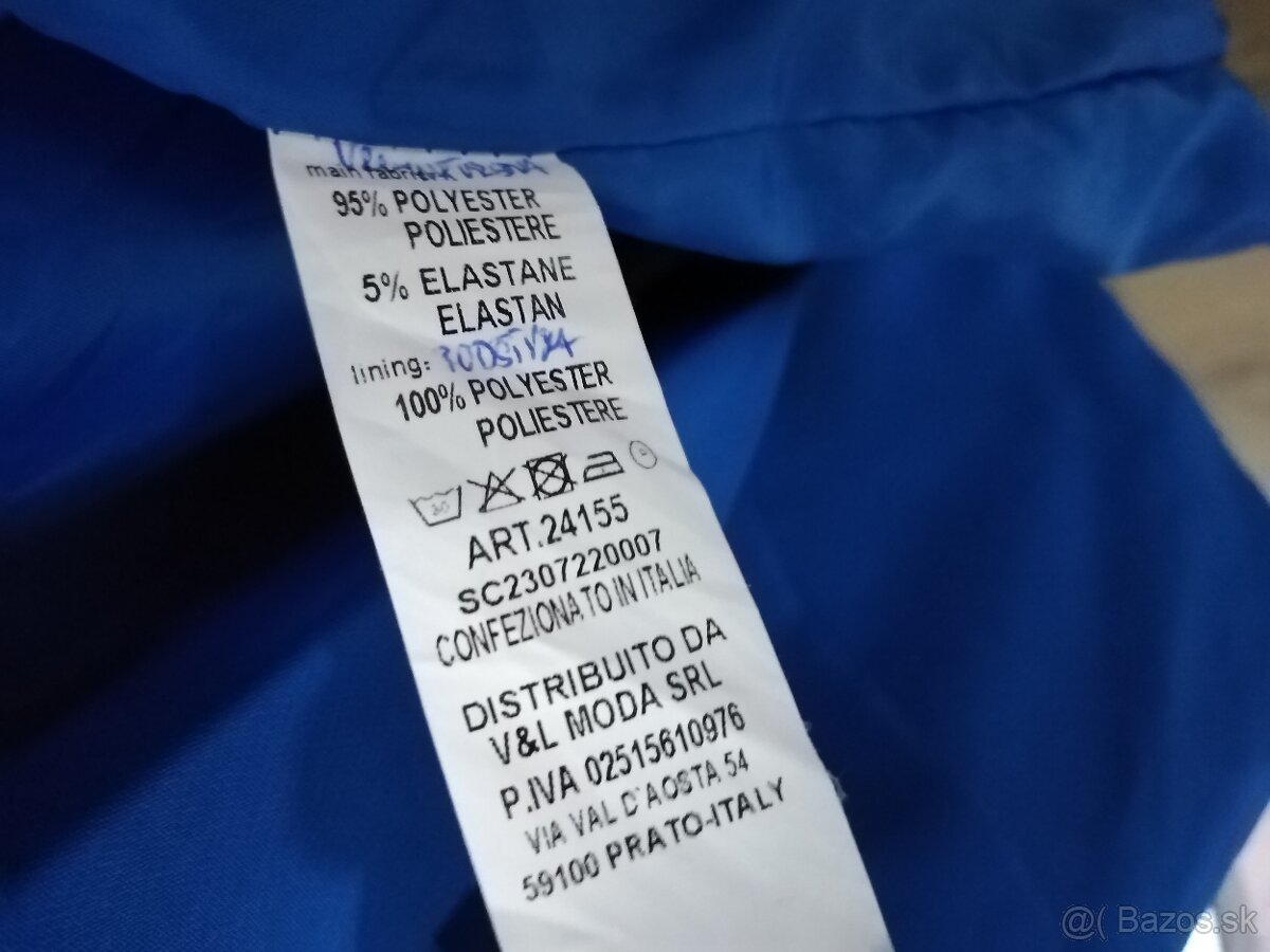 Modré sako s 3/4 rukávom - 4