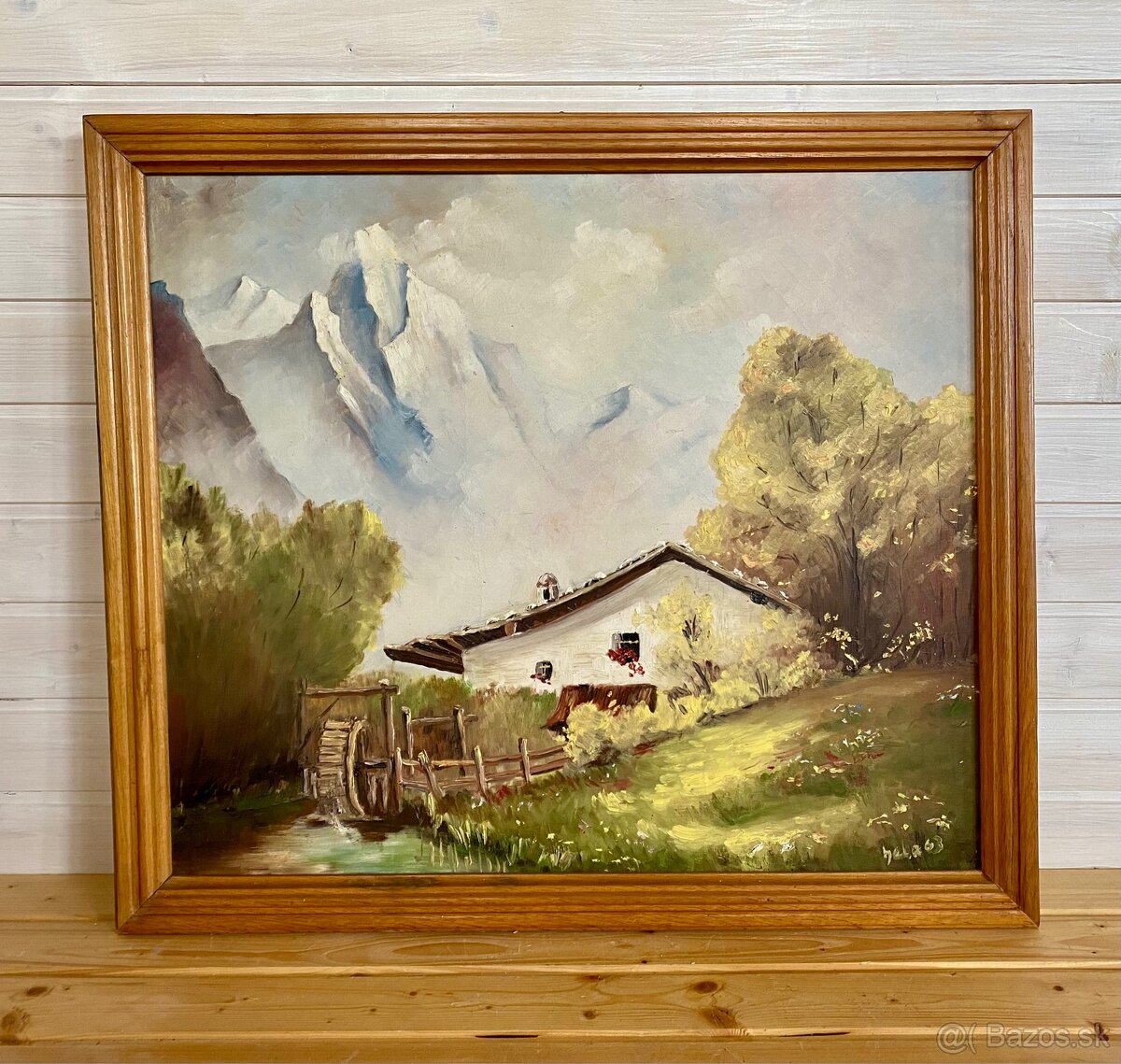 Starý obraz, olejomalba - 4