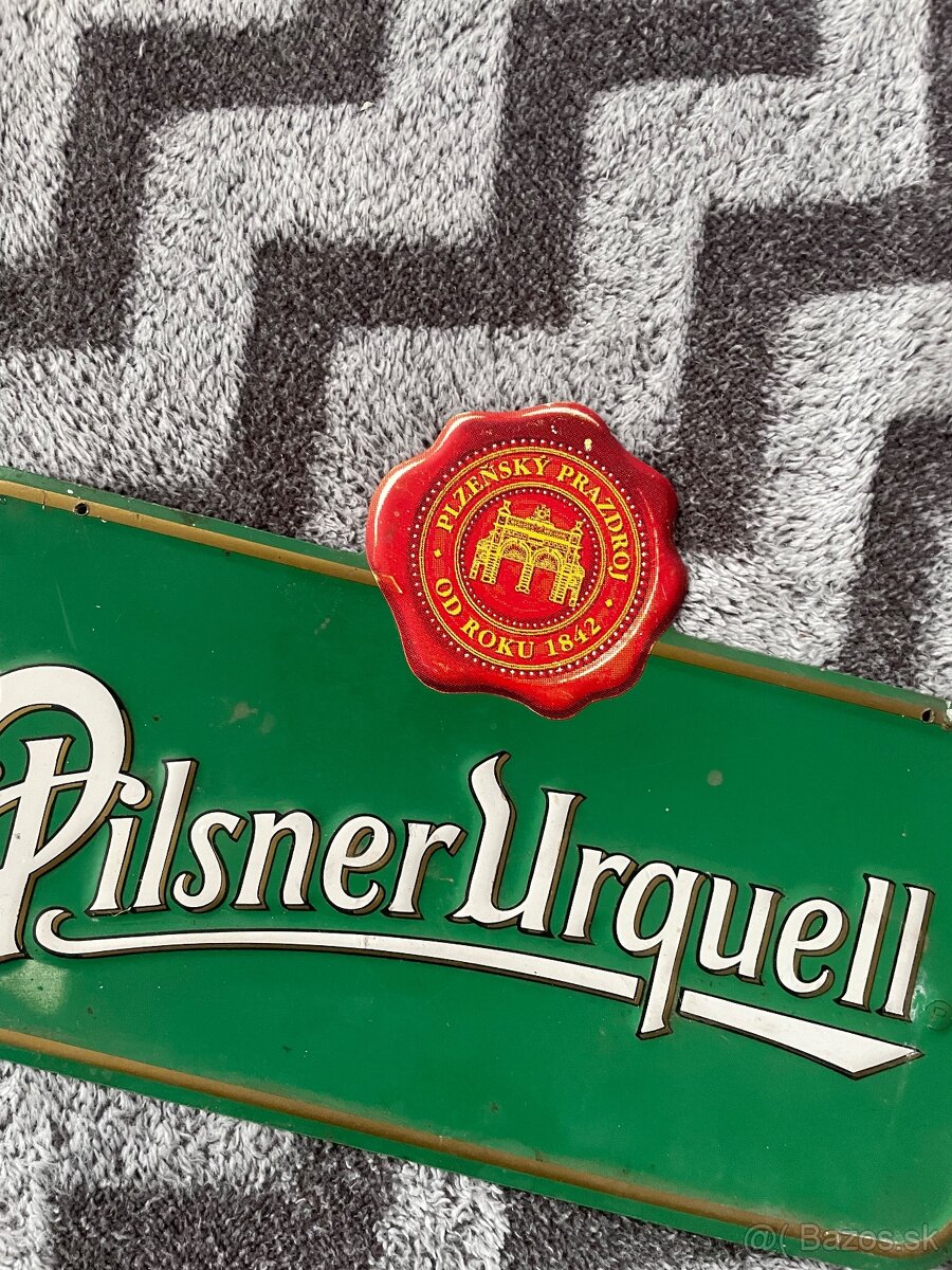 Pilsner Urquell - plechová tabuľa - 4