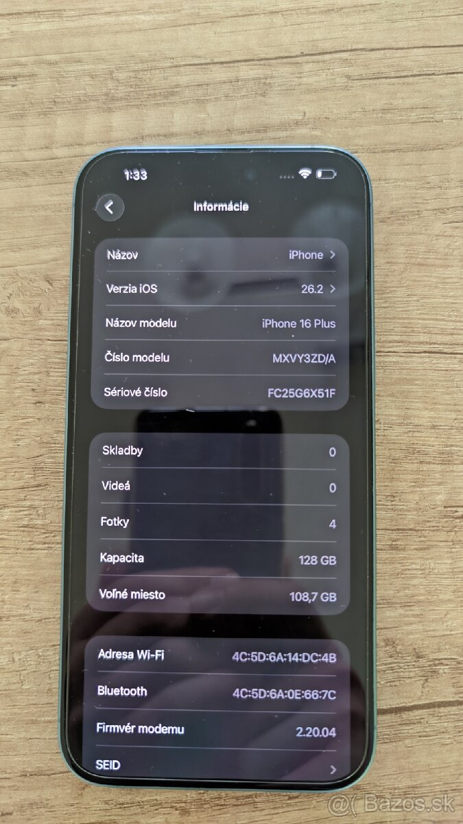 iPhone 16 Plus 128GB 98% batérie - 4
