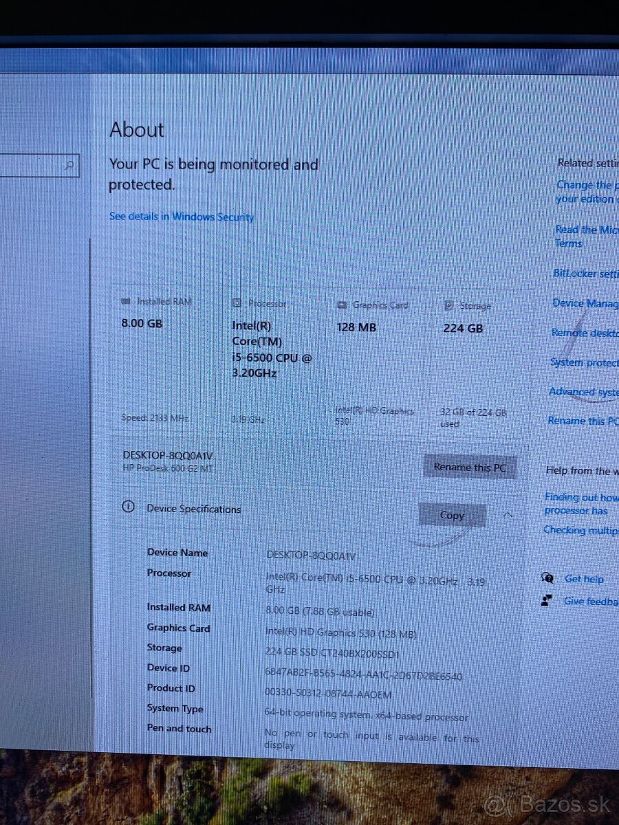 HP i5 6500 4jadro,8GBDDR4,HD530,240GBSSD - 4