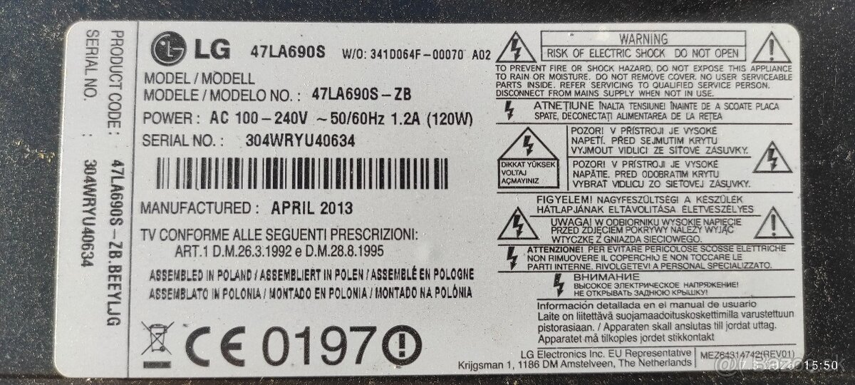 Podsvícení LG 47LA690S - 4